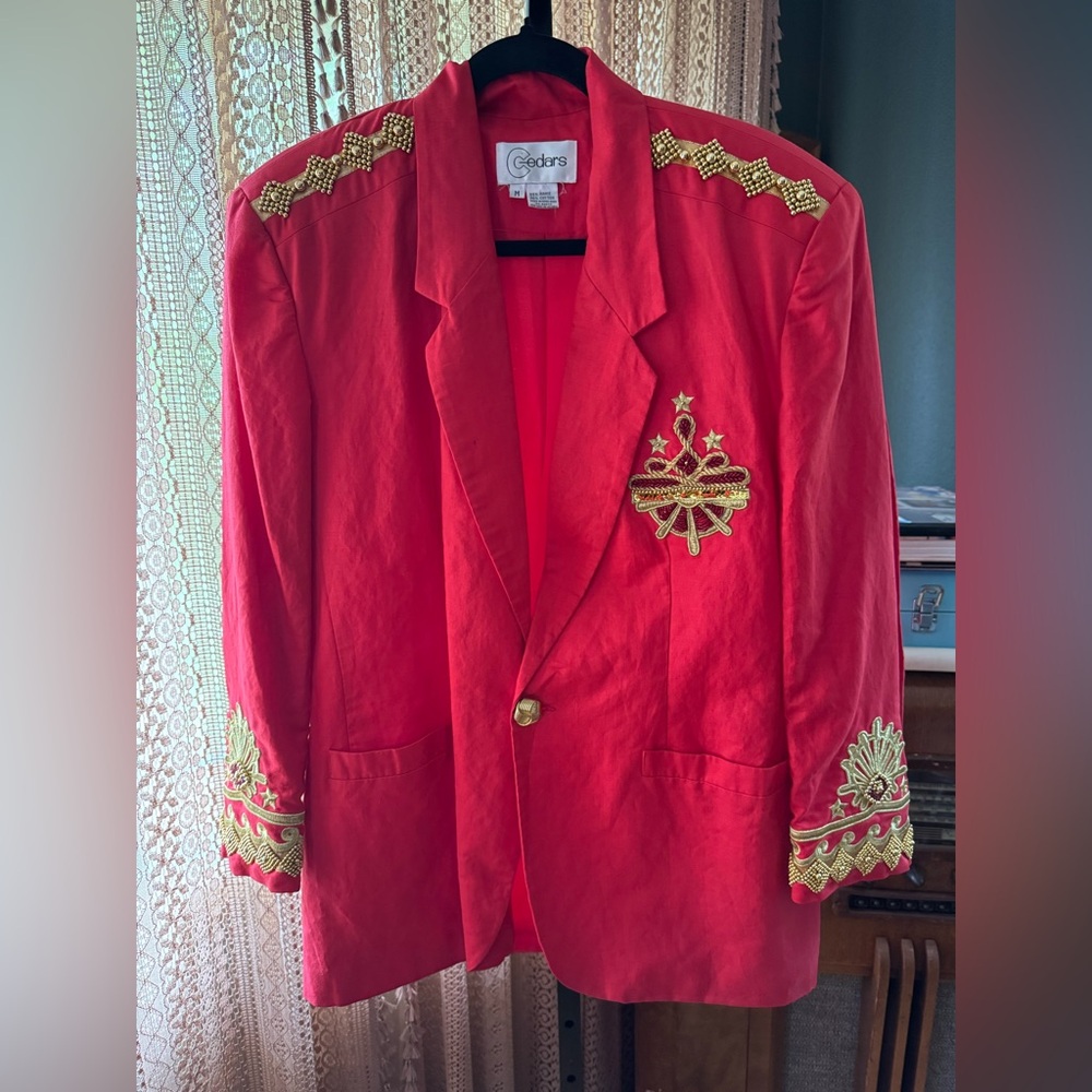 VTG Cedars Blazer with Gold Details